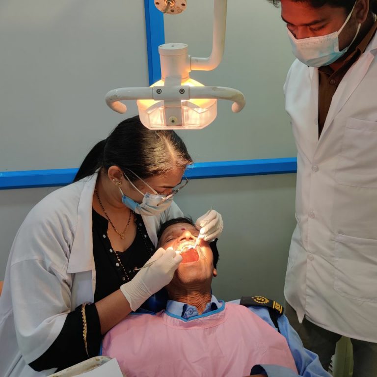 Dr Nigam Noor BDS Dentist performing anterior aesthetic case